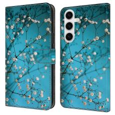 Samsung Galaxy S25 Fodral L&auml;der Peach Blossom