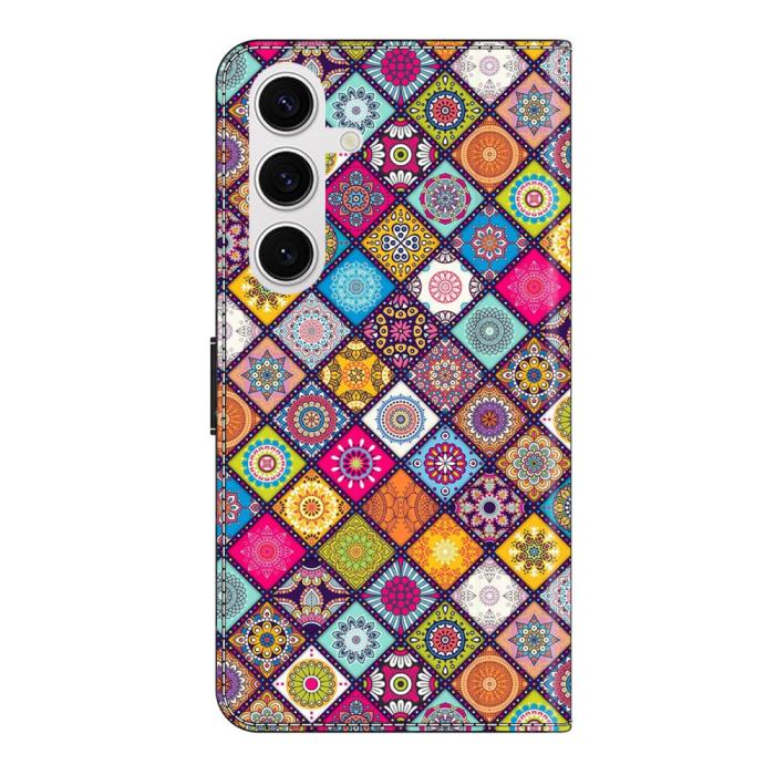 Bild 6,  Samsung Galaxy S25 Fodral Tryckta Mandala Blommor