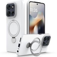  Motorola Edge 60 Neo/50 Neo Skal MagSafe Kickstand Hybrid Vit