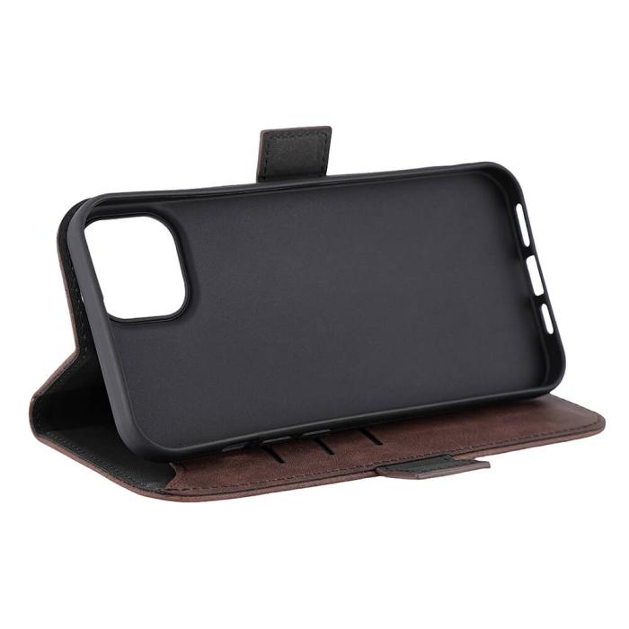 Bild 5, Gear GEAR iPhone 15 Plus Fodral MagSafe Läder Brun