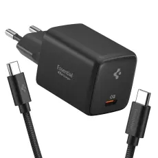 Spigen Spigen 45W V&auml;ggladdare Inkl. USB-C Kabel Essential Svart