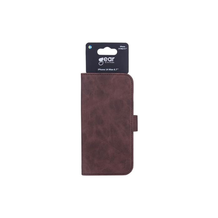 Bild 2, Gear GEAR iPhone 14 Plus Fodral Läder Brun