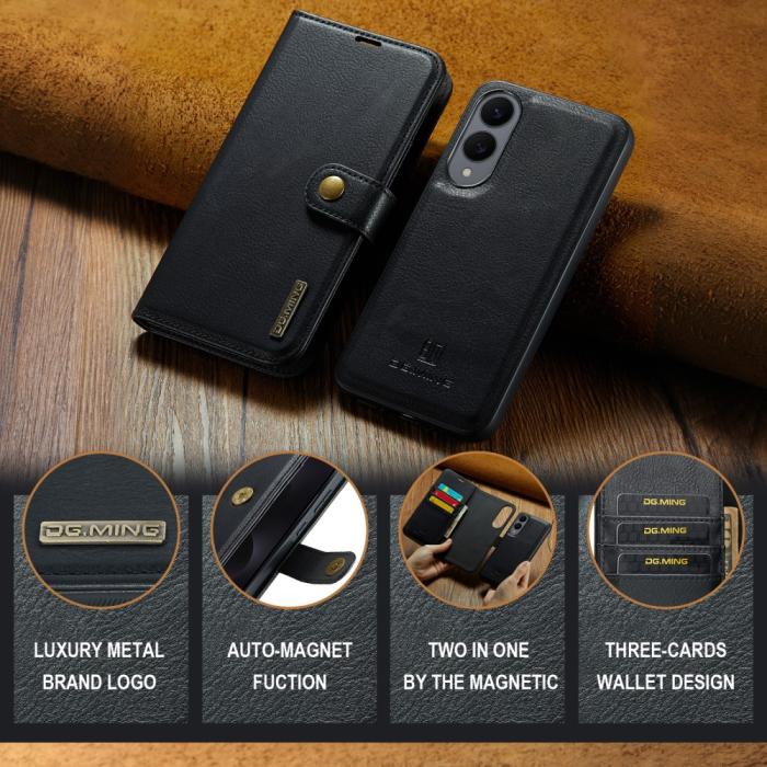 Bild 6, DG.MING DG.MING Galaxy S25 Edge 2in1 Magnet Fodral / Skal Svart