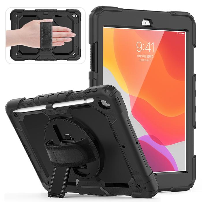 Bild 2,  iPad 10.2 2019/2020/2021 Skal 360° Kickstand Med Strap