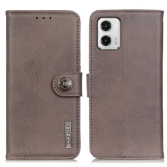 Bild 2, KHAZNEH KHAZNEH Motorola Moto G73 5G Fodral Läder Khaki