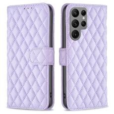  Samsung Galaxy S23 Ultra Fodral Diamond Textur Lila