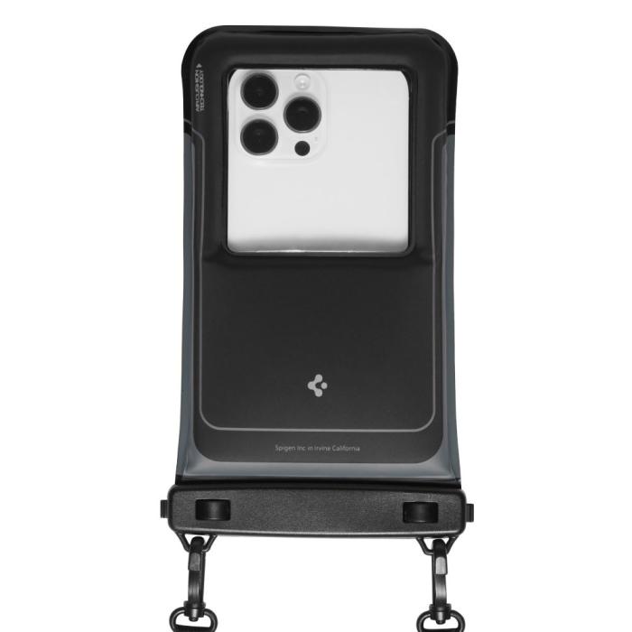 Bild 3, Spigen Spigen 2-PACK Universal Vattentät Påse / Mobilväska Svart