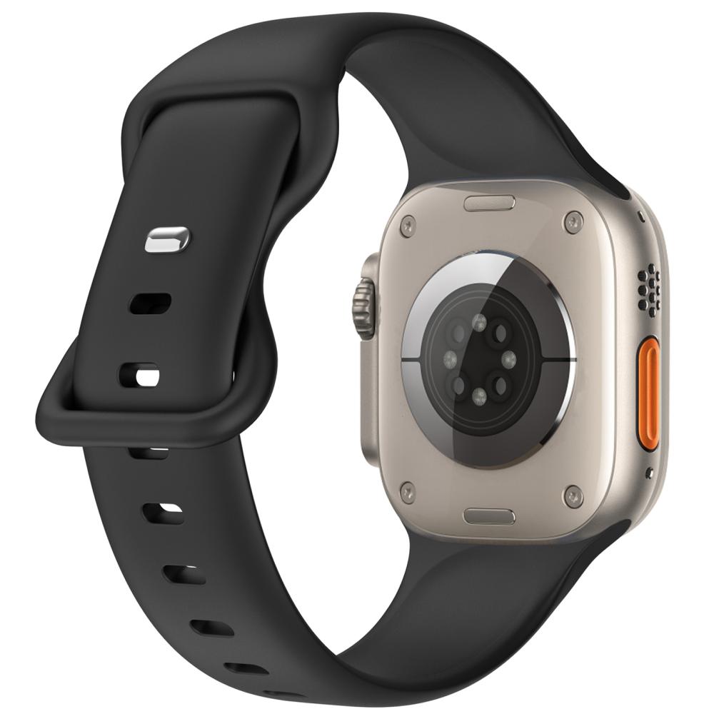ColorPop Silikon Armband Butterfly Apple Watch 42/44/45/46/49 mm (M/L) Svart