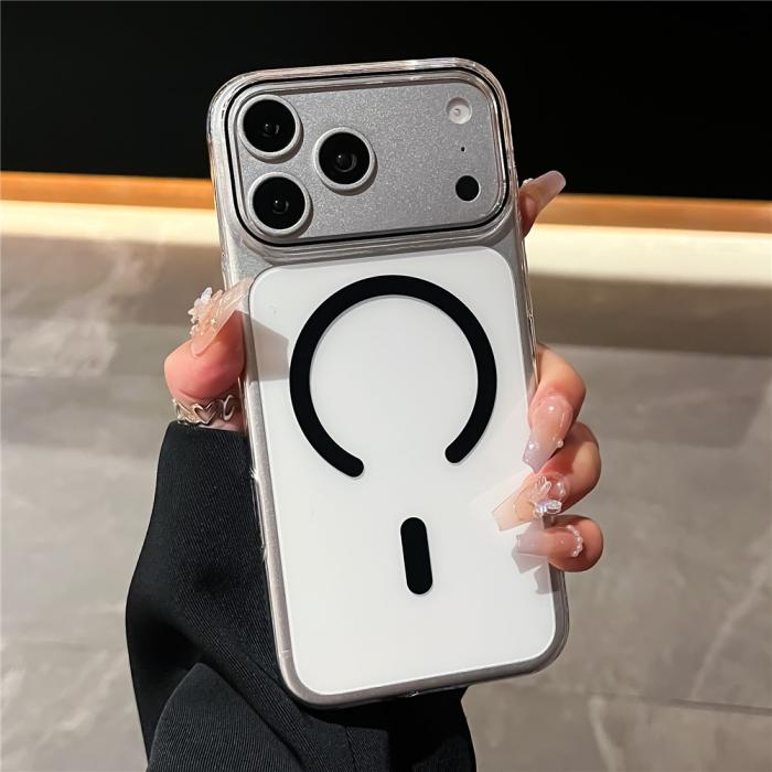 Bild 2,  iPhone 18 Pro / 17 Pro Skal MagSafe Transparent/Svart