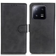  Xiaomi 14 Fodral L&auml;der Svart
