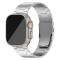  Apple Watch 42/44/45/46/49 mm Klockarmband Metall Silver