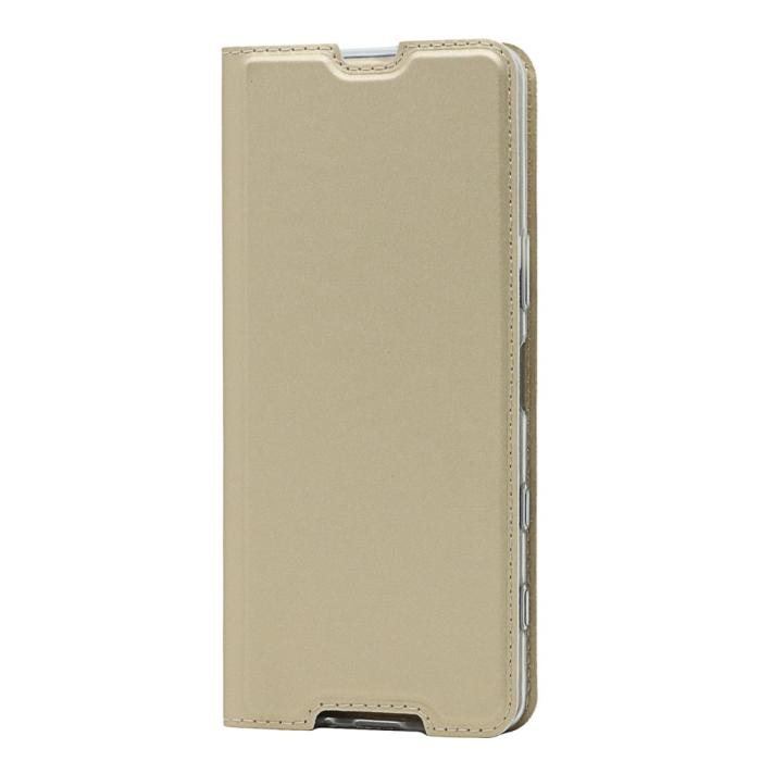 Bild 2,  Sony Xperia 5 III Fodral Skin Touch Läder Guld
