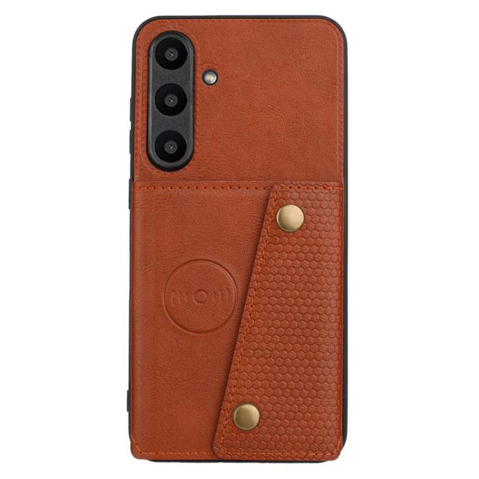 Bild 2,  Galaxy A56 5G/A36 5G Skal Läder Med Kortfack Och Magnet