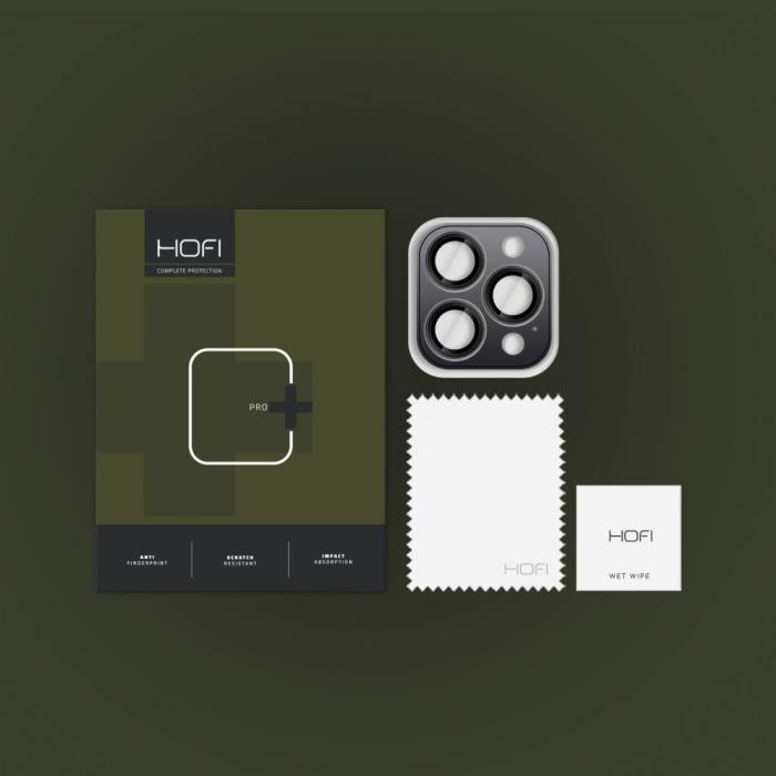 Bild 4, HOFI HOFI iPhone 16 Pro / 16 Pro Max Linsskydd CamRing Pro+ Svart