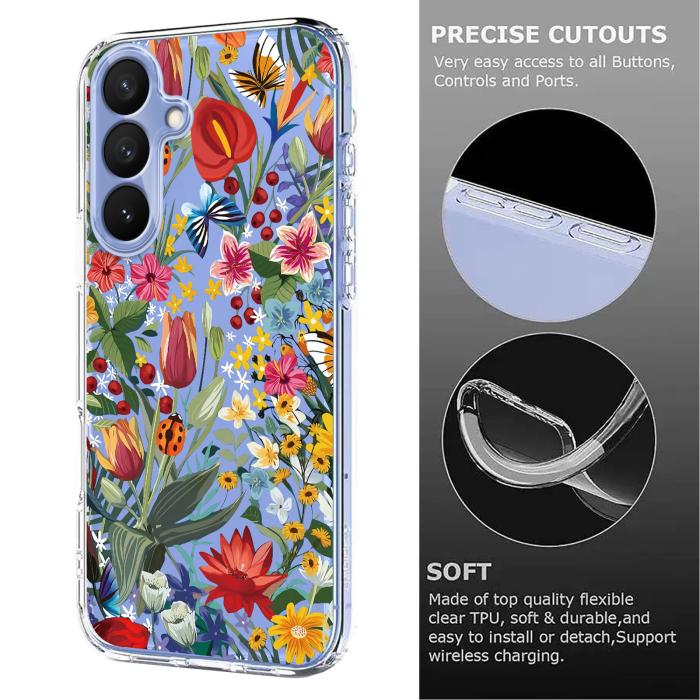 Bild 6,  Samsung Galaxy S26 Plus Skal TPU Med Tryck Blommor