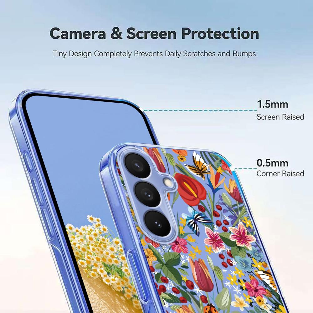 Samsung Galaxy S26 Plus Skal TPU Med Tryck Blommor