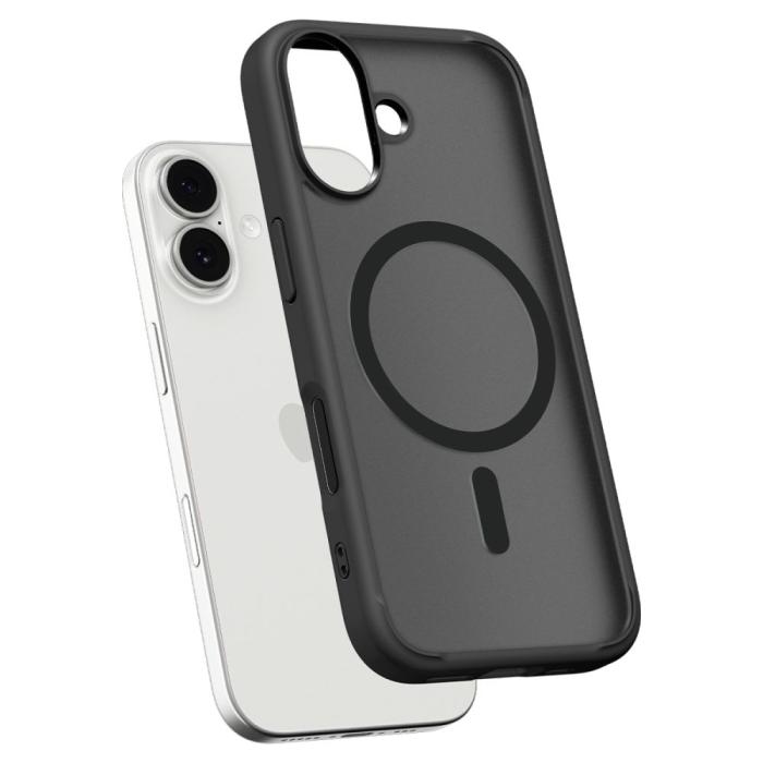 Bild 5, Spigen Spigen iPhone 17 Skal MagSafe Ultra Hybrid Frostad Svart