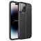  iPhone 14 Pro Skal Litchi Textur Svart