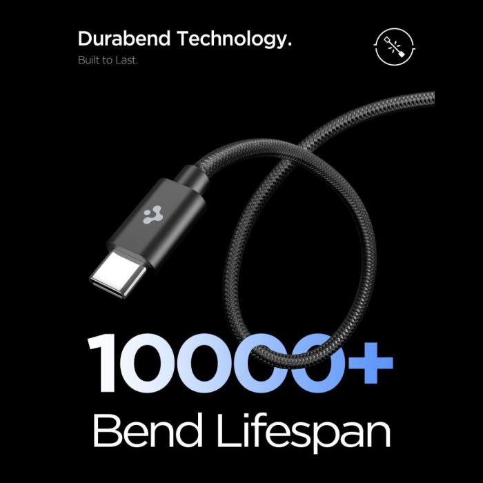 Bild 5, Spigen Spigen 45W Väggladdare Inkl. USB-C Kabel Essential Svart