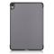  iPad Air 2026-2020 Fodral Tri-Fold Litchi Grå