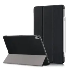  iPad Air 2026-2020 Fodral Tri-Fold Litchi Svart