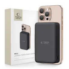 Tech-Protect Tech-Protect 20000 mAh MagSafe Powerbank LifeMag Svart