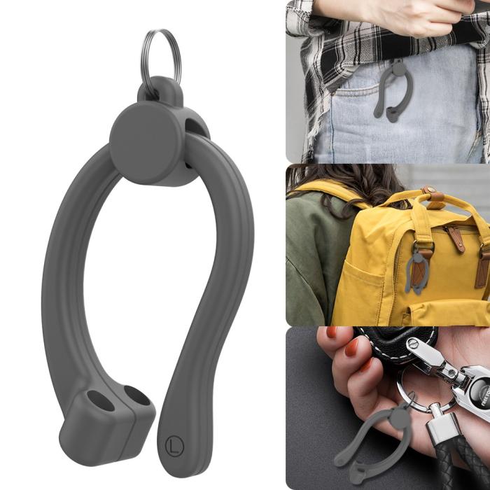 Bild 6, AHASTYLE AHASTYLE AirPods/AirPods Pro 2/1 Öronkrokar Grå