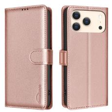 BINFEN BINFEN iPhone 17 Pro Max Fodral RFID L&auml;der Ros&eacute;guld
