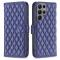  Samsung Galaxy S23 Ultra Fodral Diamond Textur Blå