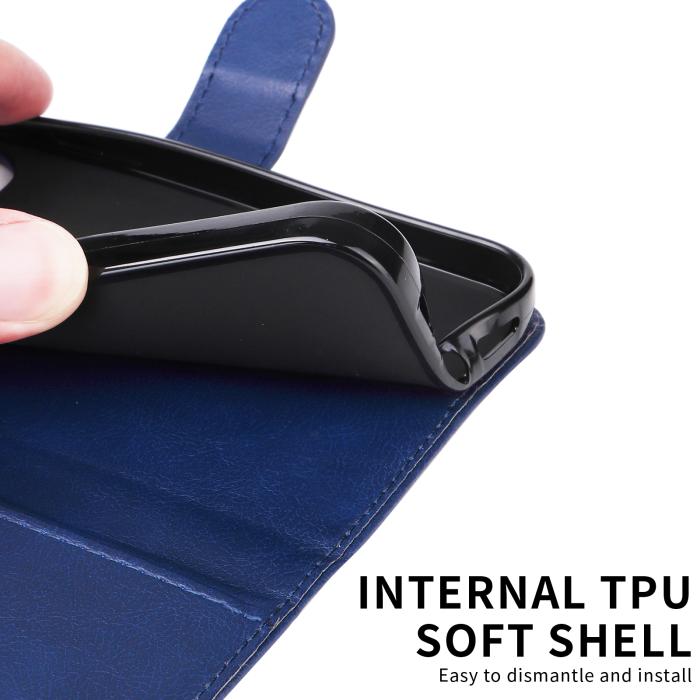 Bild 4,  Motorola Moto G86 Power / G86 5G Fodral Läder Blå