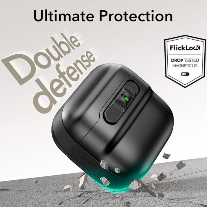 Bild 6, ESR ESR AirPods 4 Skal MagSafe Pulse HaloLock Svart