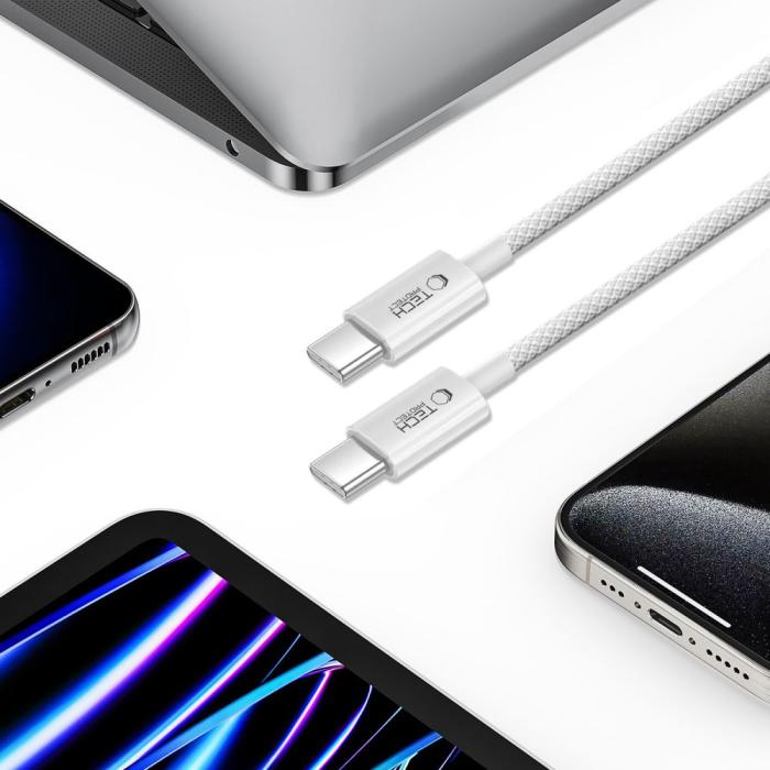 Bild 4, Tech-Protect Tech-Protect 2m 60W/3A PD USB-C-USB-C Kabel UltraBoost