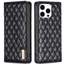 BINFEN BINFEN iPhone 16 Pro Max Fodral Diamond Flip Svart