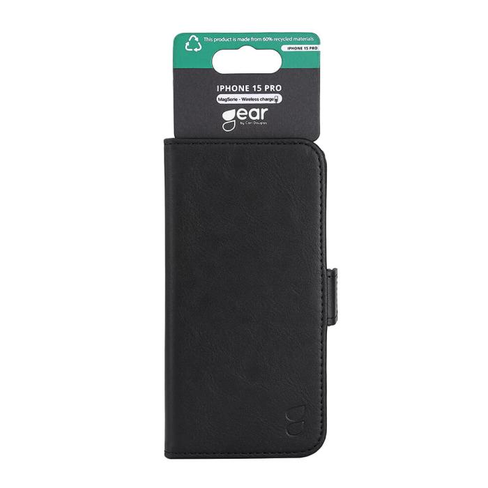 Bild 2, Gear GEAR iPhone 15 Pro Fodral MagSafe Läder Svart
