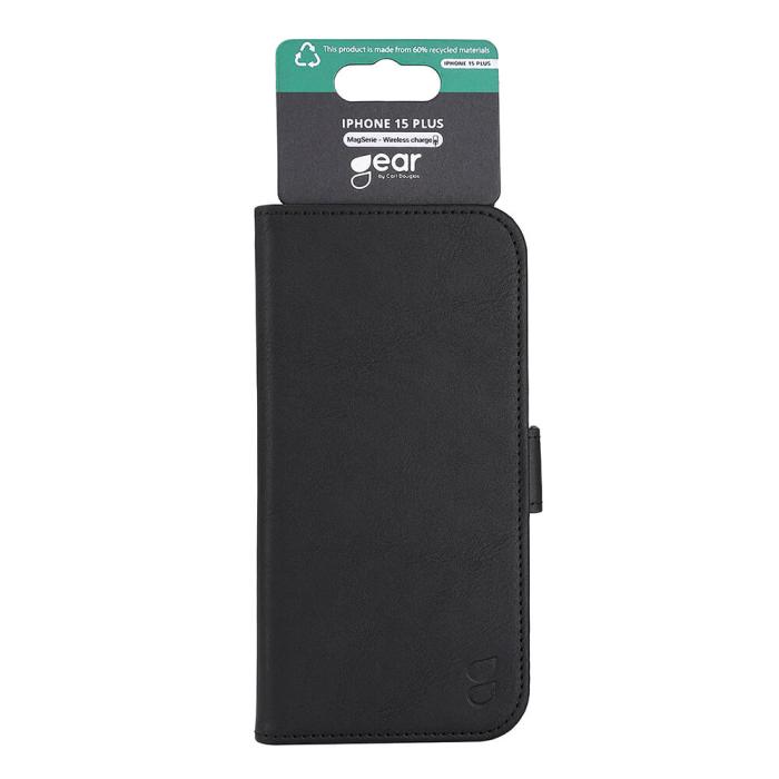 Bild 2, Gear GEAR iPhone 15 Plus Fodral MagSafe Läder Svart