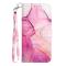  Sony Xperia 1 VII Fodral Läder Marmor Rosa