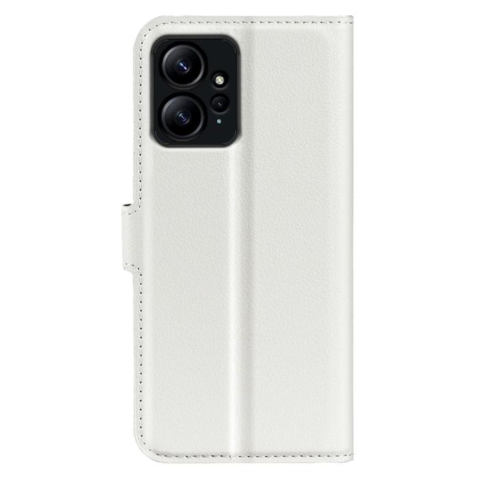 Bild 6,  Xiaomi Redmi Note 12 4G Fodral Litchi Läder Vit
