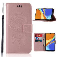  Xiaomi Redmi 9C Fodral Owl Dream Catcher Ros&eacute;guld