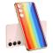 GKK GKK Galaxy S24 Plus Skal Härdat Glas Electroplate Rainbow