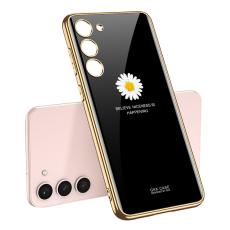 GKK GKK Galaxy S24 Plus Skal H&auml;rdat Glas Electroplate Daisy
