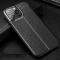  iPhone 14 Pro Skal Litchi Textur Svart