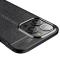  iPhone 14 Pro Skal Litchi Textur Svart