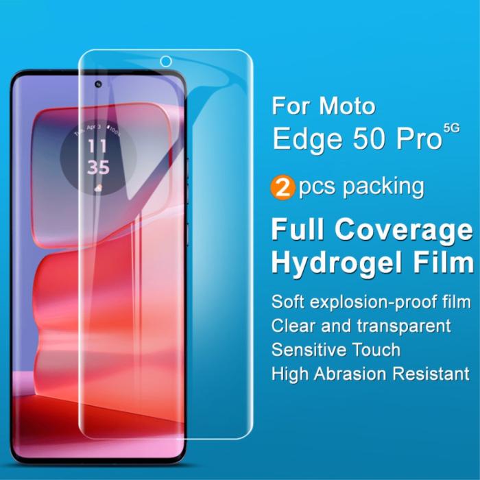 Bild 2, IMAK IMAK Motorola Edge 50 Pro/50 Fusion/50 Ultra 2-Pack Skärmfilm