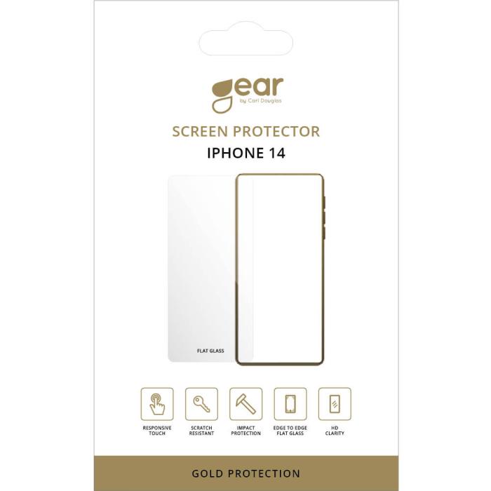 Bild 2, Gear GEAR iPhone 14 Skärmskydd 2.5D Heltäckande Härdat Glas