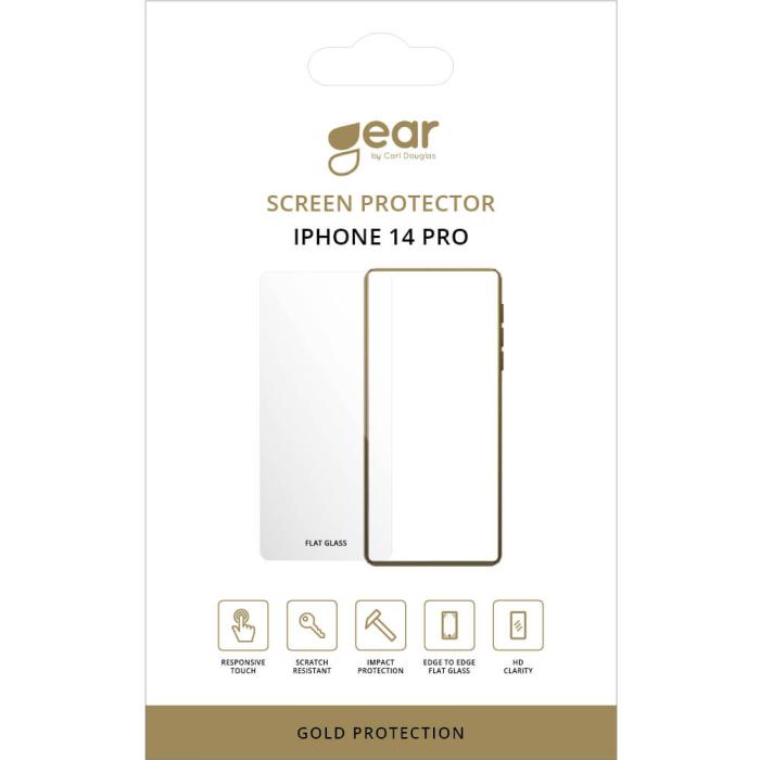 Bild 2, Gear GEAR iPhone 14 Pro Skärmskydd 2.5D Heltäckande Härdat Glas