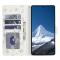  Samsung Galaxy S26 Ultra Fodral Rhombus Läder Blommor Vit
