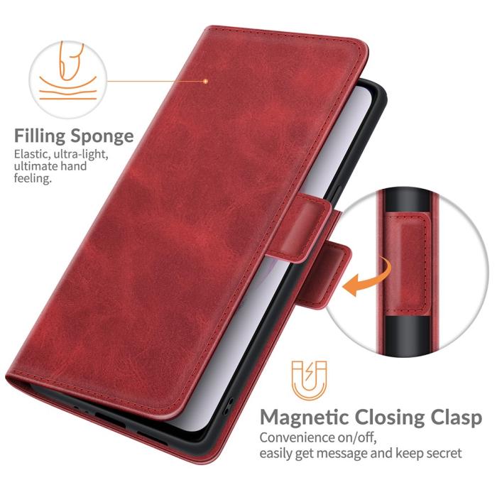 Bild 6,  Samsung Galaxy S22 Plus Fodral Med Magnetisk Stängning Röd