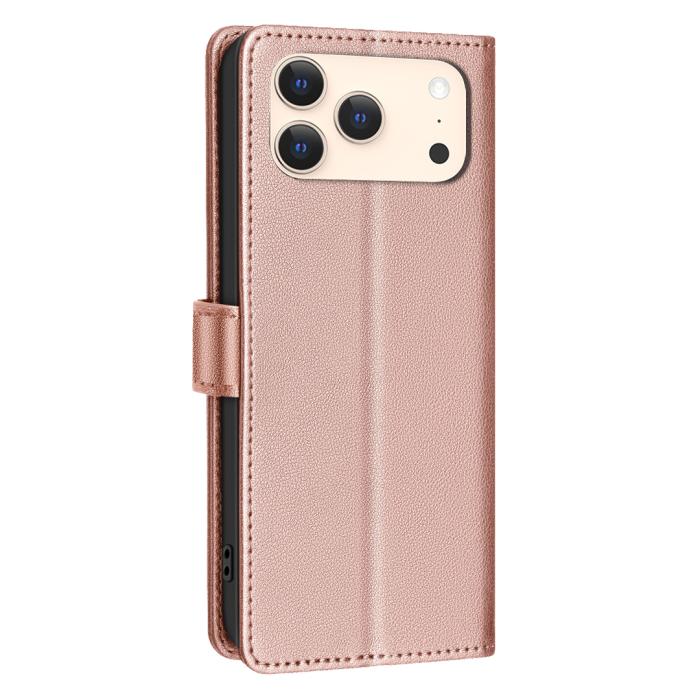 Bild 3, BINFEN BINFEN iPhone 17 Pro Max Fodral RFID Läder Roséguld