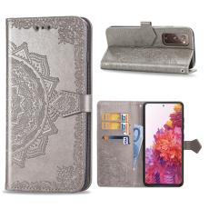  Samsung Galaxy S20 FE - Mandala L&auml;der Fodral - Gr&aring;