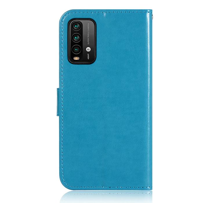 Bild 2,  Xiaomi Redmi 9T - Dream Catcher Läder Fodral - Blå